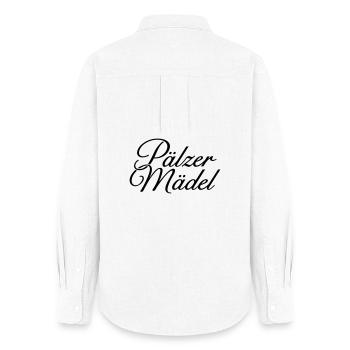 Pälzer Mädel Klassisch - Mädchen aus der Pfalz - Frauen Oxford Hemd - Weiß - Hinten - AI Model Female 172 light (172cm)