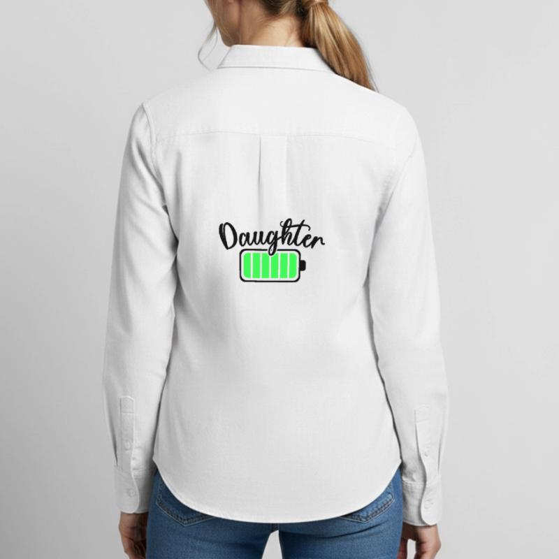 Neon Bar Equalizer Pattern Women's Oxford Shirt