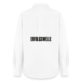 Erfolgswelle Erfolg für Gründer Unternehmer - Frauen Oxford Hemd - Weiß - Hinten - AI Model Female 172 light (172cm)