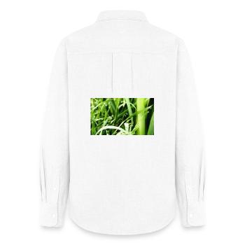 Herbe du matin - Chemise Oxford Femme - blanc - Dos - AI Model Female 172 light (172cm)