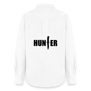 Chasse - Hunter - Chemise Oxford Femme - blanc - Dos - AI Model Female 172 light (172cm)