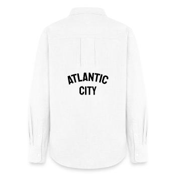 Atlantic City - Fondé en 1854 - New Jersey - États-Unis - Chemise Oxford Femme - blanc - Dos - AI Model Female 172 light (172cm)