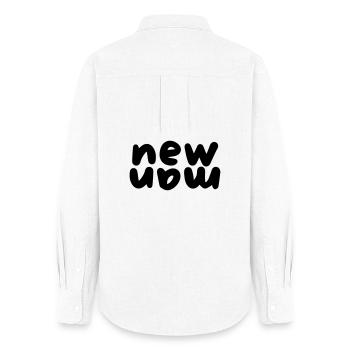 New Man - Women's Oxford Shirt - white - Back - AI Model Female 172 light (172cm)