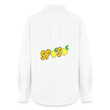 ITALIAN WEDDING GROOM SPOSO - Women's Oxford Shirt - white - Back - AI Model Female 172 light (172cm)