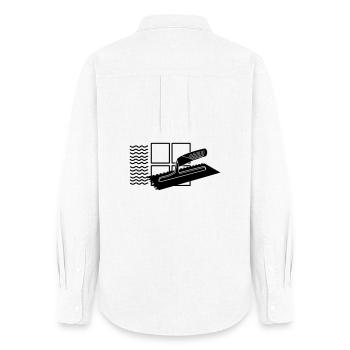 Tiler logo - Women's Oxford Shirt - white - Back - AI Model Female 172 light (172cm)