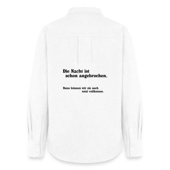 Night has fallen - Women's Oxford Shirt - white - Back - AI Model Female 172 light (172cm)