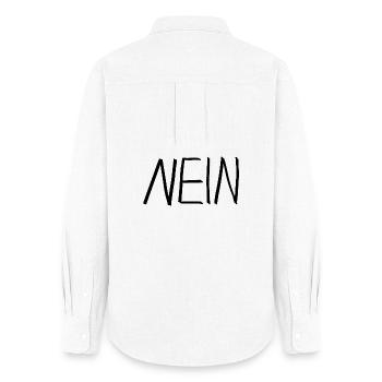 NEIN - Frauen Oxford Hemd - Weiß - Hinten - AI Model Female 172 light (172cm)