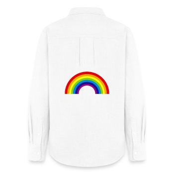 arc-en-ciel - Chemise Oxford Femme - blanc - Dos - AI Model Female 172 light (172cm)