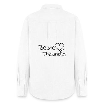 Best friend - Women's Oxford Shirt - white - Back - AI Model Female 172 light (172cm)