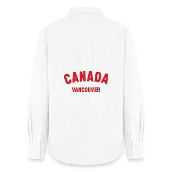 VANCOUVER, Canada Kanada - Women's Oxford Shirt - white - Back - AI Model Female 172 light (172cm)
