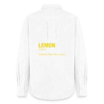 CITRON - Chemise Oxford Femme - blanc - Dos - AI Model Female 172 light (172cm)