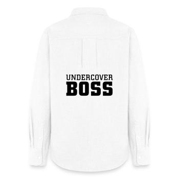 Undercover Boss - Frauen Oxford Hemd - Weiß - Hinten - AI Model Female 172 light (172cm)