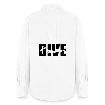 Dive - Women's Oxford Shirt - white - Back - AI Model Female 172 light (172cm)