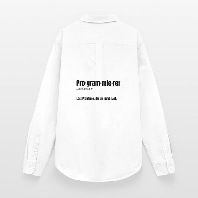 Programmer – Solves problems you don't have Women's Oxford Shirt