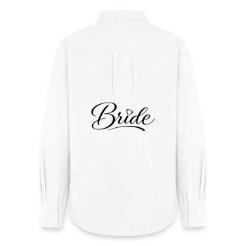 Mariée - Chemise Oxford Femme - blanc - Dos - AI Model Female 172 light (172cm)