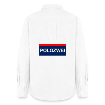PoloZwei auto wagen Oldtimer oida - Frauen Oxford Hemd - Weiß - Hinten - AI Model Female 172 light (172cm)