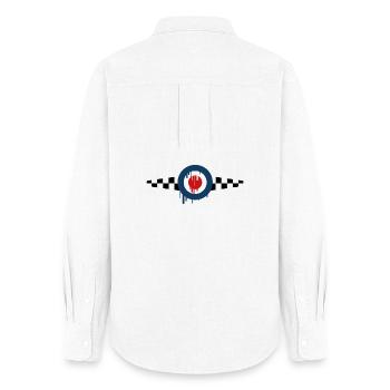 Mod Target skashirts - Chemise Oxford Femme - blanc - Dos - AI Model Female 172 light (172cm)