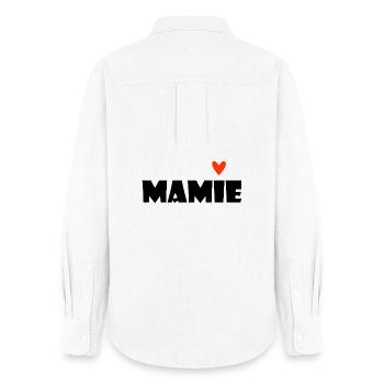 GRANNY. MAMMA. GRANDMOTHER. MOTHER'S DAY. GIFT - Women's Oxford Shirt - white - Back - AI Model Female 172 light (172cm)