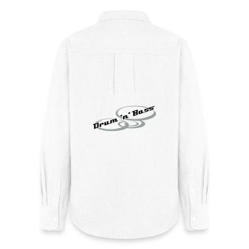 Drum 'n' Bass Design - Chemise Oxford Femme - blanc - Dos - AI Model Female 172 light (172cm)