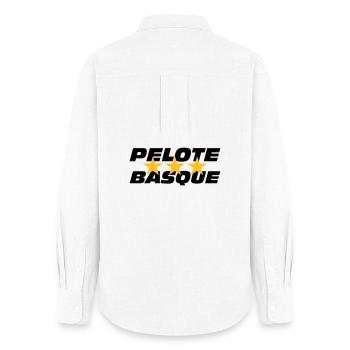 Pelote Basque - Chemise Oxford Femme - blanc - Dos - AI Model Female 172 light (172cm)