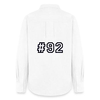 1992 Hashtag 92 - Frauen Oxford Hemd - Weiß - Hinten - AI Model Female 172 light (172cm)