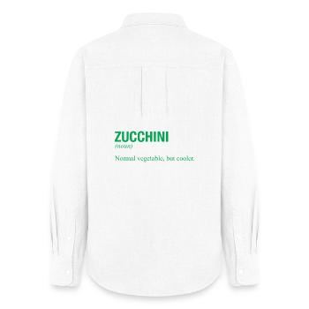 ZUCCHINI - Frauen Oxford Hemd - Weiß - Hinten - AI Model Female 172 light (172cm)