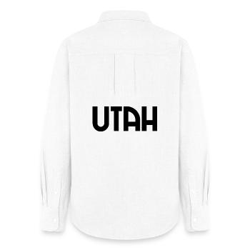 Utah - Salt Lake City - États-Unis - Amérique - Amérique - Chemise Oxford Femme - blanc - Dos - AI Model Female 172 light (172cm)