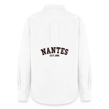 Nantes Est. 1985 - Women's Oxford Shirt - white - Back - AI Model Female 172 light (172cm)