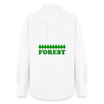 Forest - Women's Oxford Shirt - white - Back - AI Model Female 172 light (172cm)