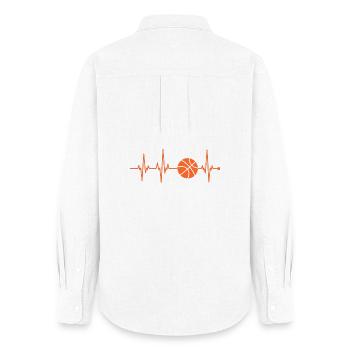 Beat Line Basketball Pulse - Women's Oxford Shirt - white - Back - AI Model Female 172 light (172cm)