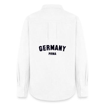 PIRNA Allemagne - Chemise Oxford Femme - blanc - Dos - AI Model Female 172 light (172cm)