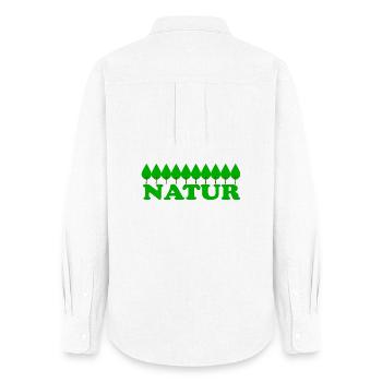 NATURE - Women's Oxford Shirt - white - Back - AI Model Female 172 light (172cm)