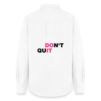DO_IT - Chemise Oxford Femme - blanc - Dos - AI Model Female 172 light (172cm)
