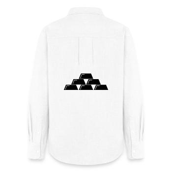 Gold bullion - Women's Oxford Shirt - white - Back - AI Model Female 172 light (172cm)