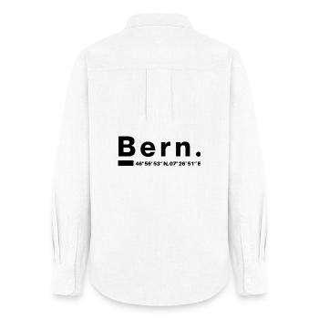 Bern Coordinates Bernese Switzerland - Women's Oxford Shirt - white - Back - AI Model Female 172 light (172cm)