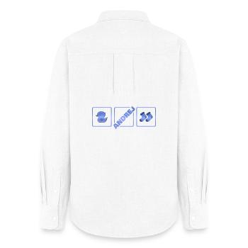 Naissance d’Andrej - Chemise Oxford Femme - blanc - Dos - AI Model Female 172 light (172cm)