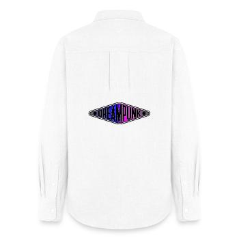Dreampunk Neon Diamond - Women's Oxford Shirt - white - Back - AI Model Female 172 light (172cm)