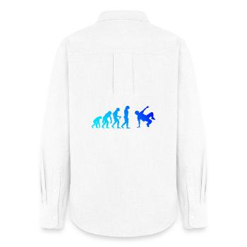 Gift Idea for a Hip Hop Dancer with Breaking - Women's Oxford Shirt - white - Back - AI Model Female 172 light (172cm)