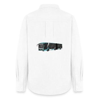 Bus, school bus, bus driver - Women's Oxford Shirt - white - Back - AI Model Female 172 light (172cm)