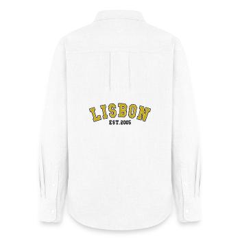 Lisbon Est. 2005 - Women's Oxford Shirt - white - Back - AI Model Female 172 light (172cm)
