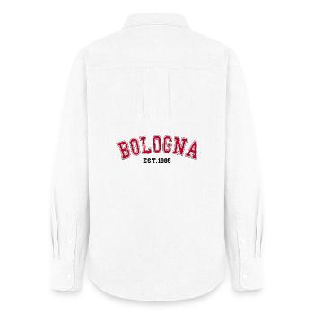 Bologne Est. 1985 - Chemise Oxford Femme - blanc - Dos - AI Model Female 172 light (172cm)