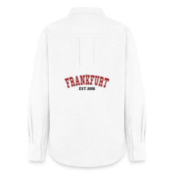 Est. Francfort 2006 - Chemise Oxford Femme - blanc - Dos - AI Model Female 172 light (172cm)