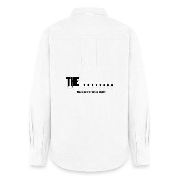 New Band - Women's Oxford Shirt - white - Back - AI Model Female 172 light (172cm)