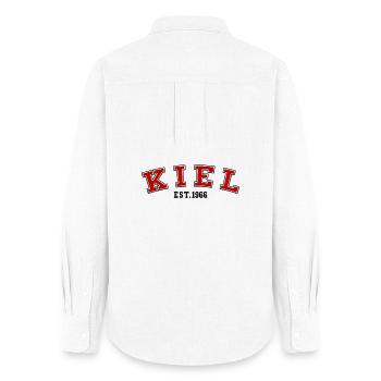 Kiel Fondée en 1966 - Chemise Oxford Femme - blanc - Dos - AI Model Female 172 light (172cm)