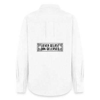 Autocollant soudé plutôt que loué * - Chemise Oxford Femme - blanc - Dos - AI Model Female 172 light (172cm)
