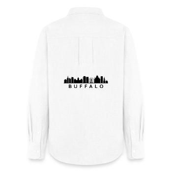 Skyline Buffalo - Chemise Oxford Femme - blanc - Dos - AI Model Female 172 light (172cm)