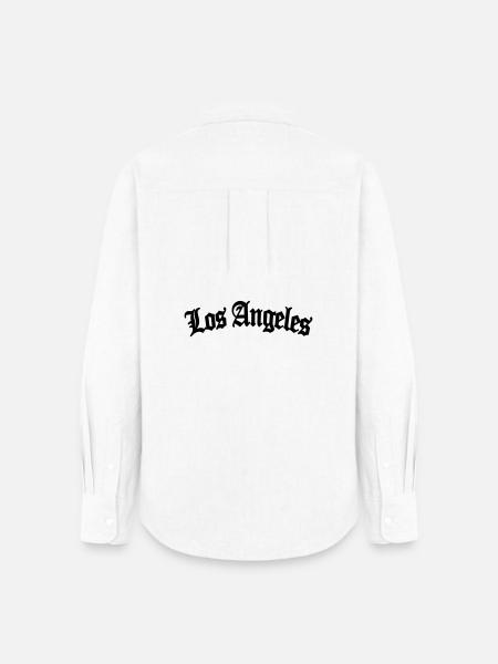 los angeles - Frauen Oxford Hemd - Weiß