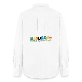 Saturday - Women's Oxford Shirt - white - Back - AI Model Female 172 light (172cm)