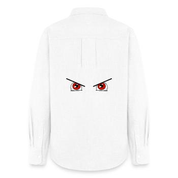Rote Augen für Halloween - Frauen Oxford Hemd - Weiß - Hinten - AI Model Female 172 light (172cm)