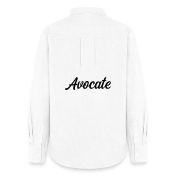 Lawyer Law Justice Court Bar Defence - Women's Oxford Shirt - white - Back - AI Model Female 172 light (172cm)